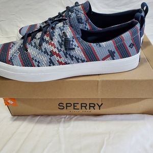 Never Worn w/box Red/Blue/Gray Sperry